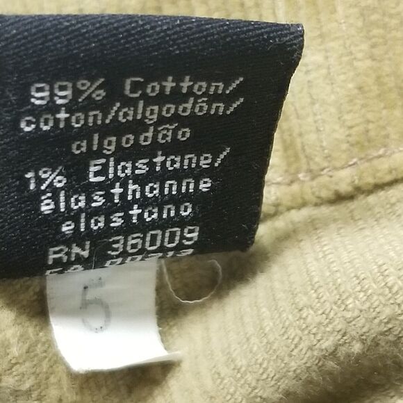 CALVIN KLEIN 8/32 Pants Flare Low Rise Corduroy Camel Tan Academia Bohemian Boho - Picture 6 of 11